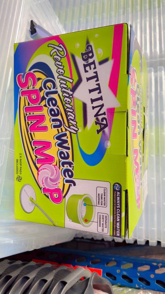 BETTINA Clean-Water Spin Mop – New in Box
