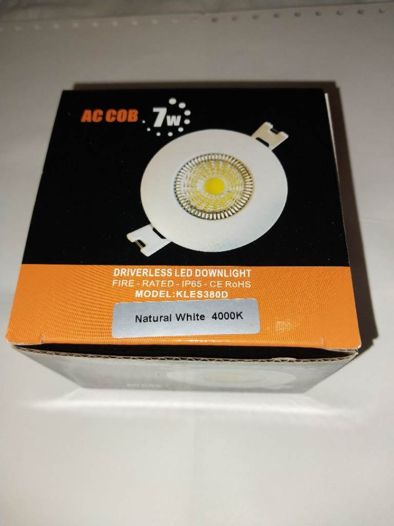 LED Ceiling Spotlights 7W in three different colours Brand New.