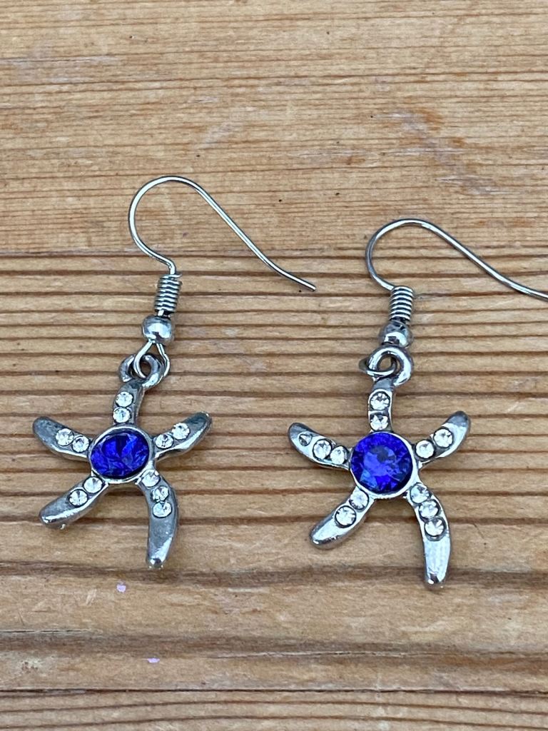 Starfish diamanté earrings. £3 per pair. Can post or collect from tq2