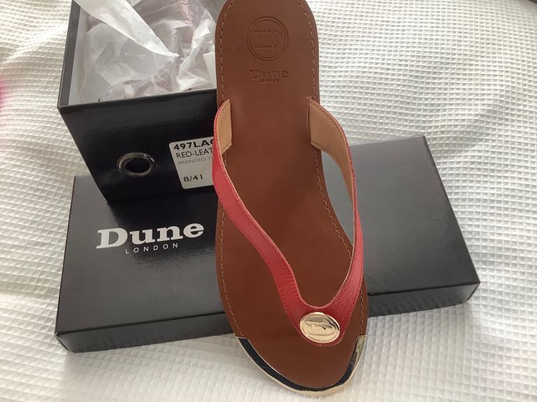 DUNE Leather Toe Post / Flip Flops