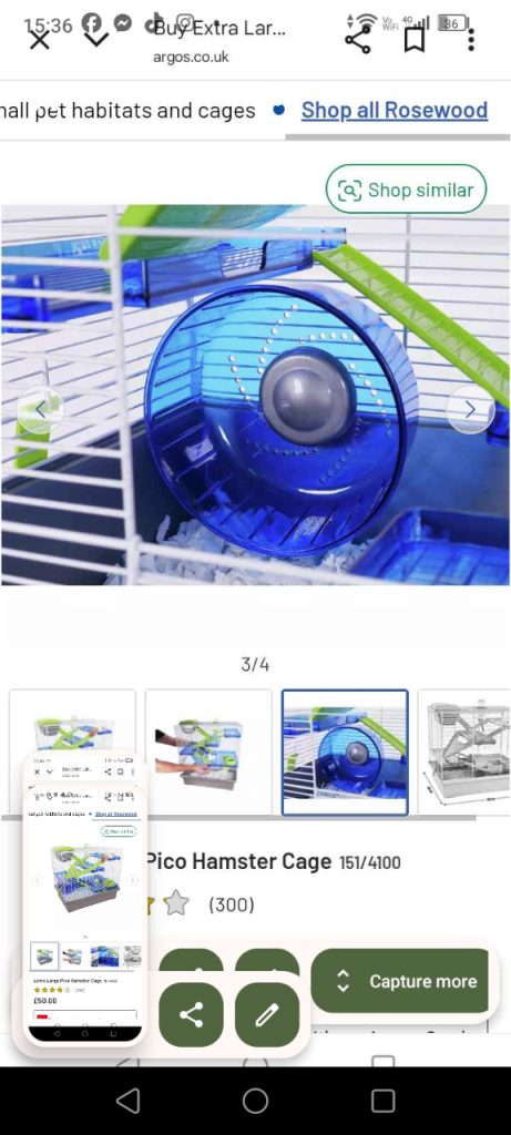 Pifco extra large b/new hamster cage cost £50 got box if needed  