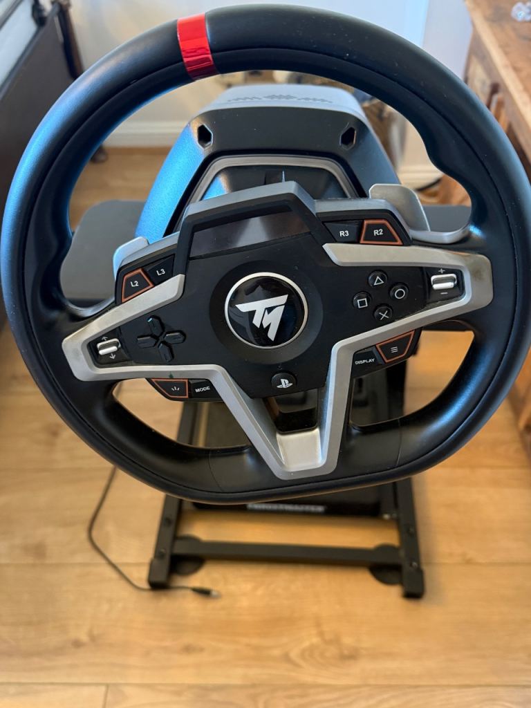 Thrustmaster T248 Wheel Peddles, Stand & Ps5 GT7 game