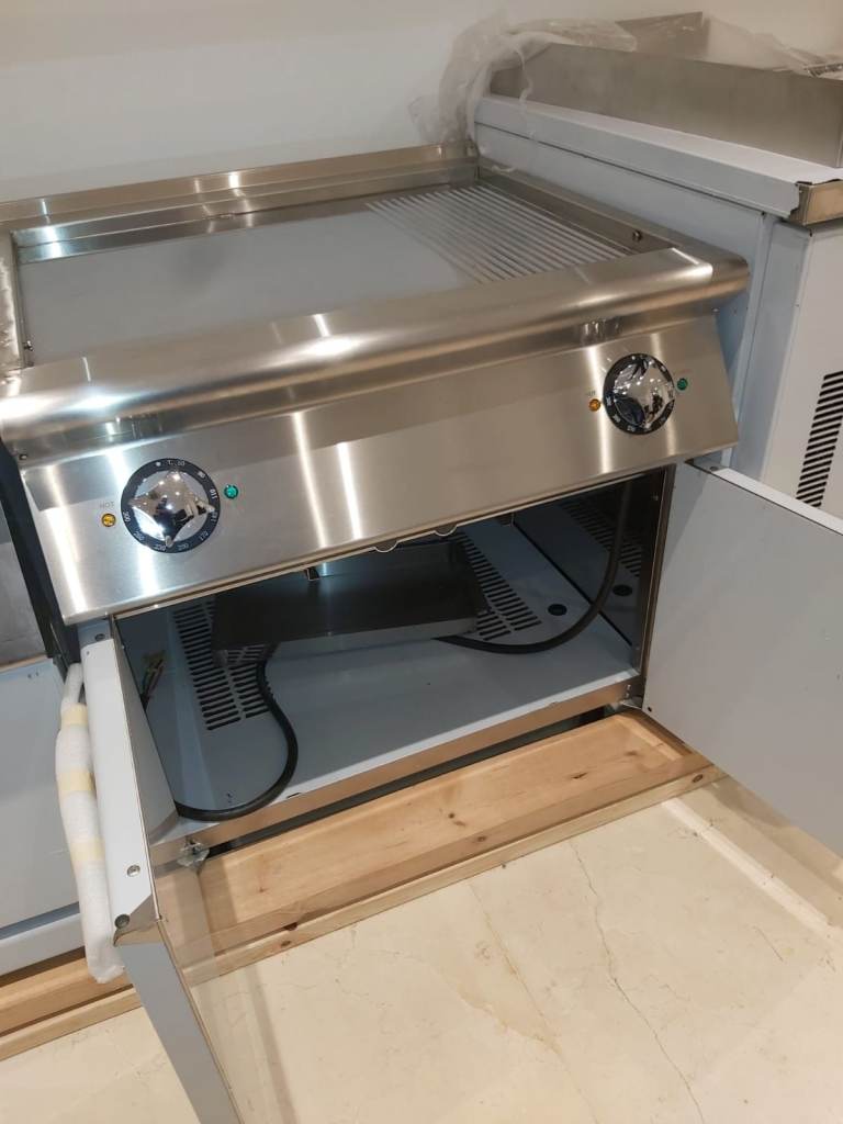 New Commercial Electric Griddle – 1/3 Grooved – NE-G-786 