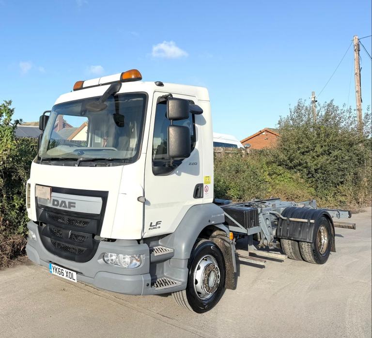 2016 DAF LF55.220 CAB+CHASSIS IDEAL TIPPER/SKIP CHASSIS 14TON AIR-CON/RIDE EURO6