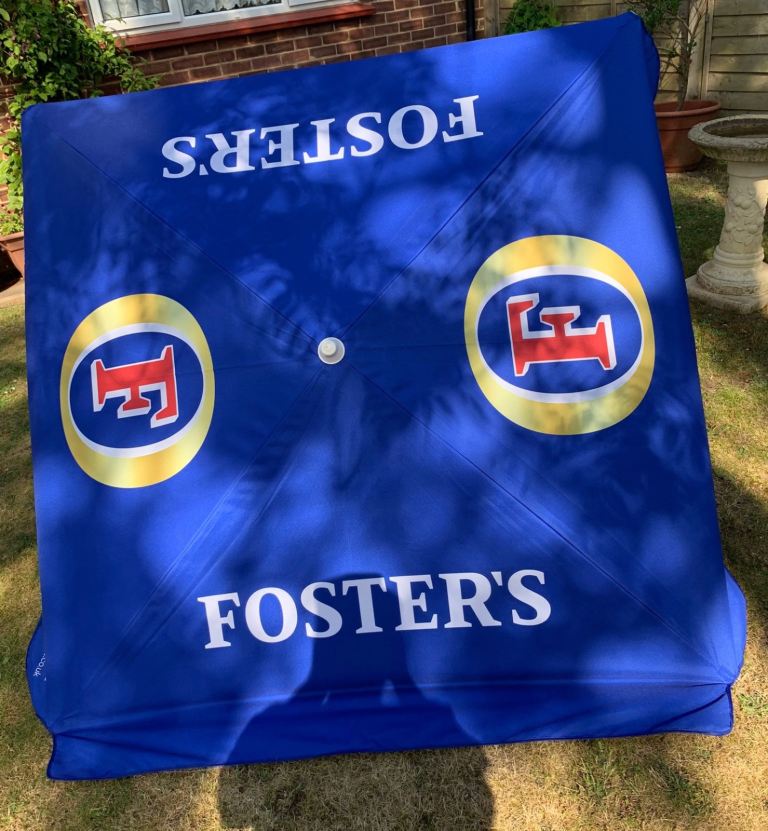 Foster's Blue Branded Umbrella – NEW Sunshade