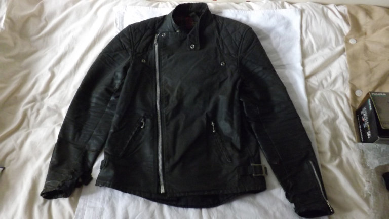 Vintage Belstaff 1980s Rebel Wax Cotton Motorcycle biker Jacket Black size 38