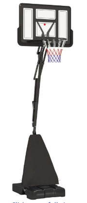 Basketball Adjustable Height Stands with Hoops (Outside) x 2