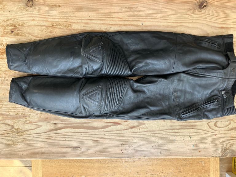 Dainese/Ducati Bat leather motorcycle trousers
