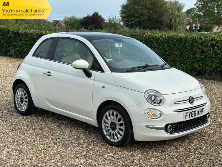 2016 66 FIAT 500 1.2 LOUNGE HATCHBACK 3DR PETROL MANUAL EURO 6 (S/S) (69 BHP)