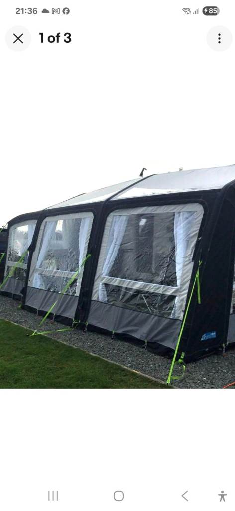 Kampa motor rally air pro 390 L  Inflatable Awning