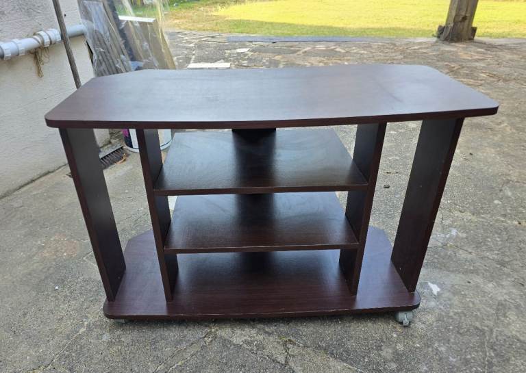 TV Stand Unit , sky box shelf - Dark Brown