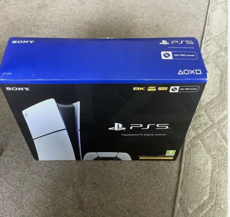 Boxed ps5 slim digital edition with controller and wires