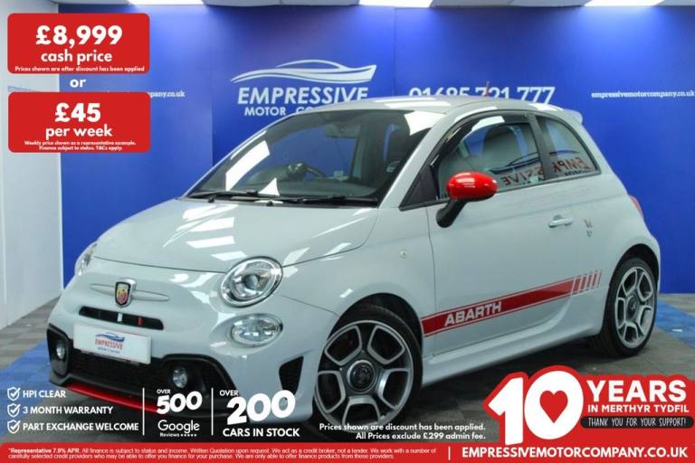 2018 18 ABARTH 595 1.4 T-JET HATCHBACK 3DR PETROL MANUAL EURO 6 (145 PS)
