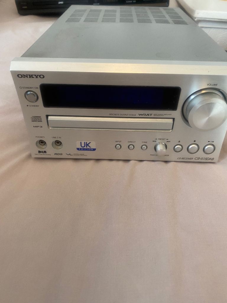 Onkyo CD player and Bose speaker