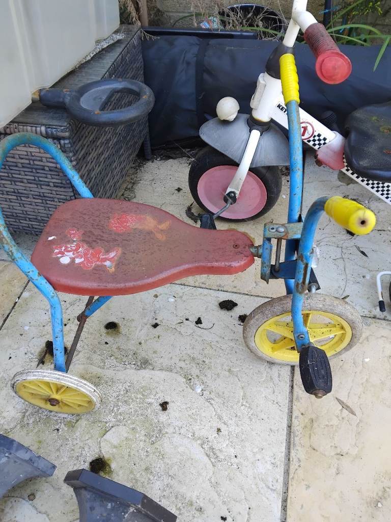 Kids Tricycle - Blue and Red, Fair Condition