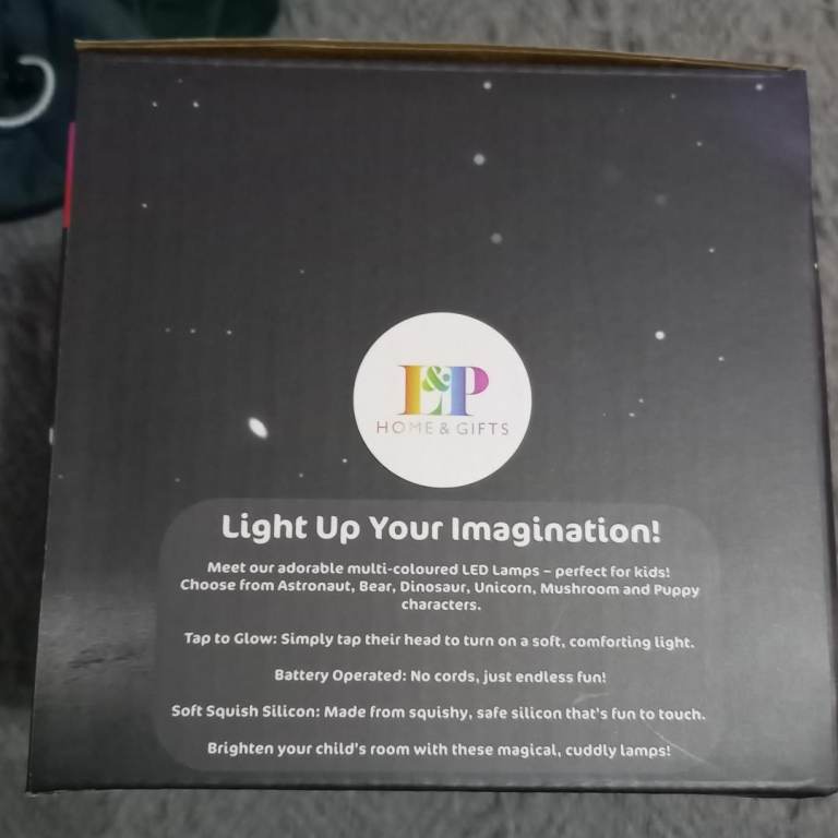 Squishy Mushroom Night Light 7 Colour Changing LED Bedroom/Desk Lamp