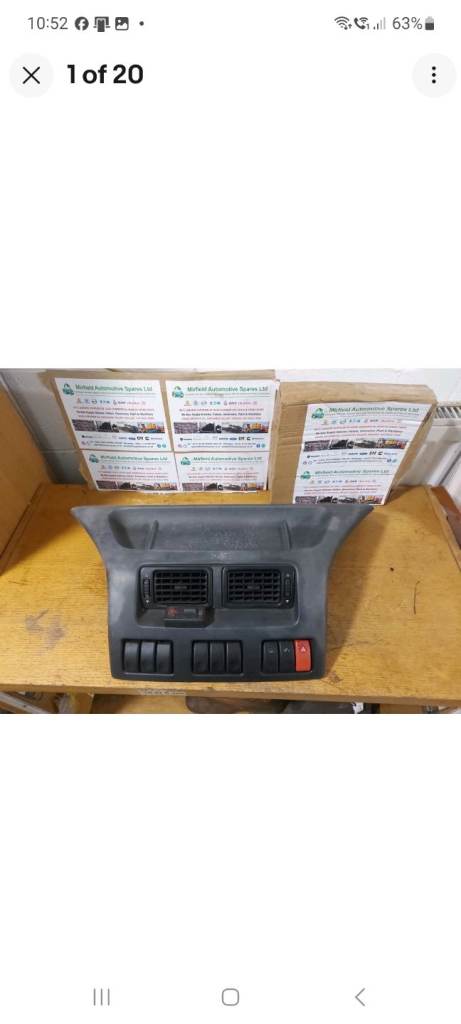 DAF LF 45 55 Central Dashboard Panel Trim Control Switchs 2008 Truck