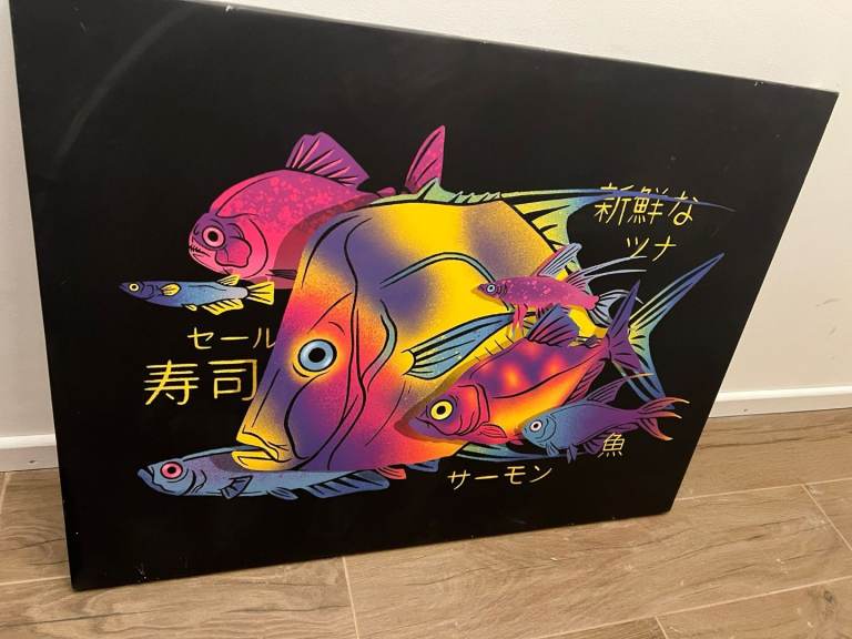 Striking modern Japanese canvas print
