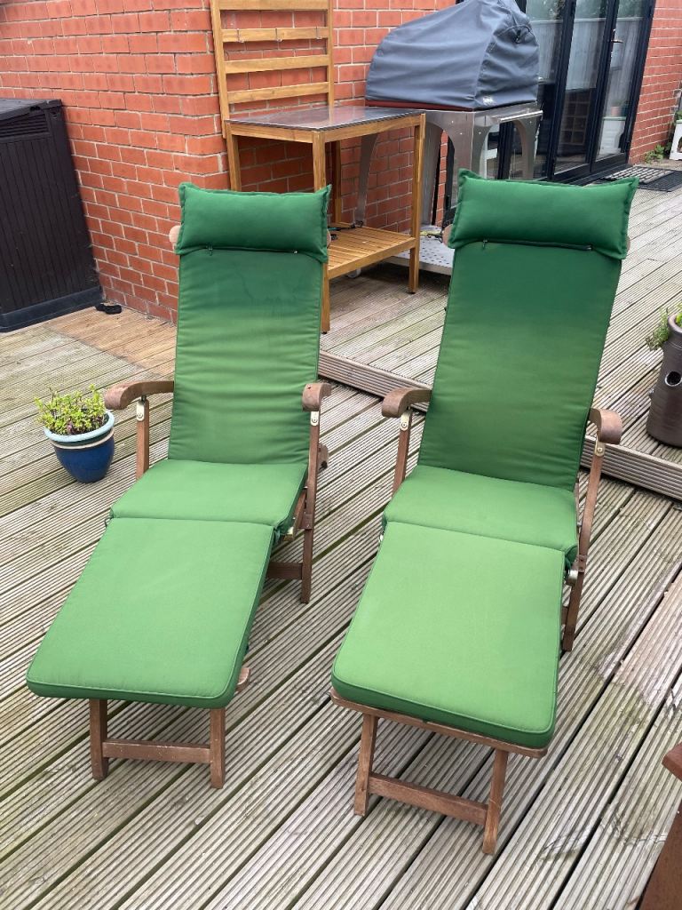 Teak Steamer Chairs 