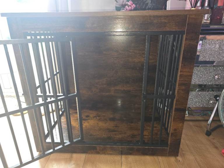 Wooden dog cage 