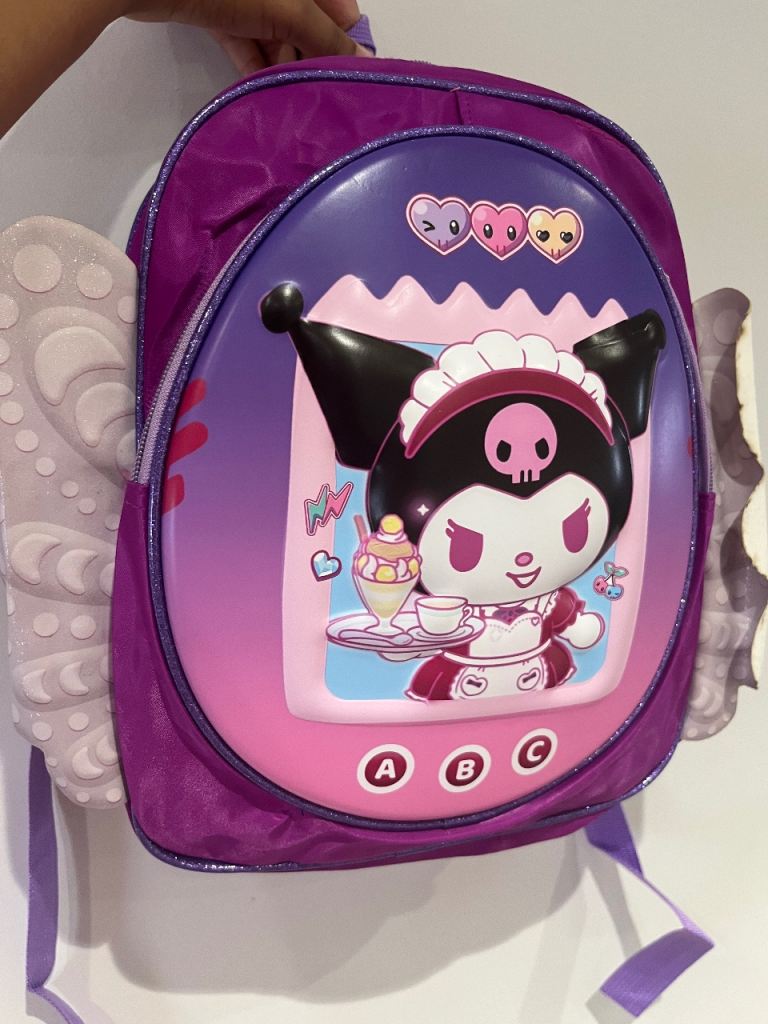 Kids Kuromi Backpack – Purple, Good Condition