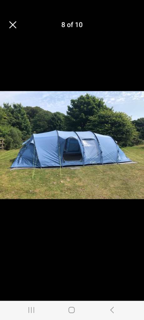 Outwell Nevada XL 8 man tent and Awning with accessories 