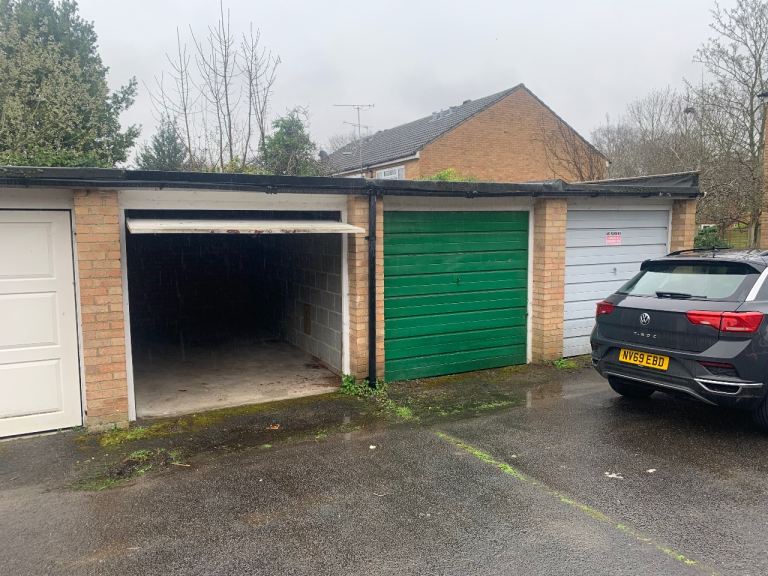 Secure large lock-up garage to rent in a quiet location in Frimley in a block.  