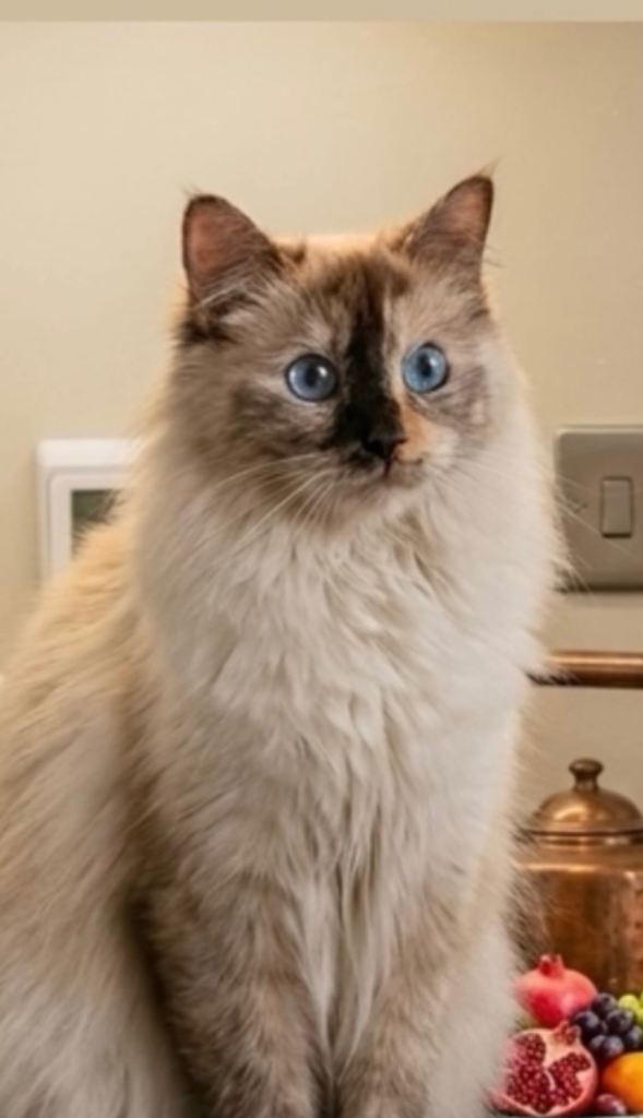 Stunning Seal Tortie Point Ragdoll – Settled & Loving