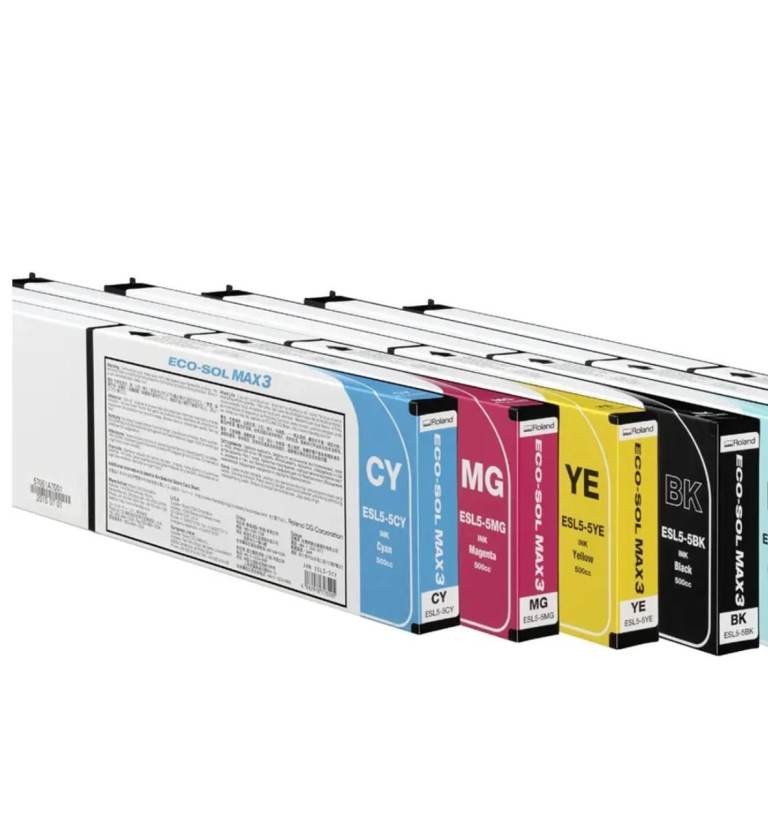 Roland Eco Sol Max 3 Ink - YELLOW - 500ml for Roland BN-20 or BN-20 A