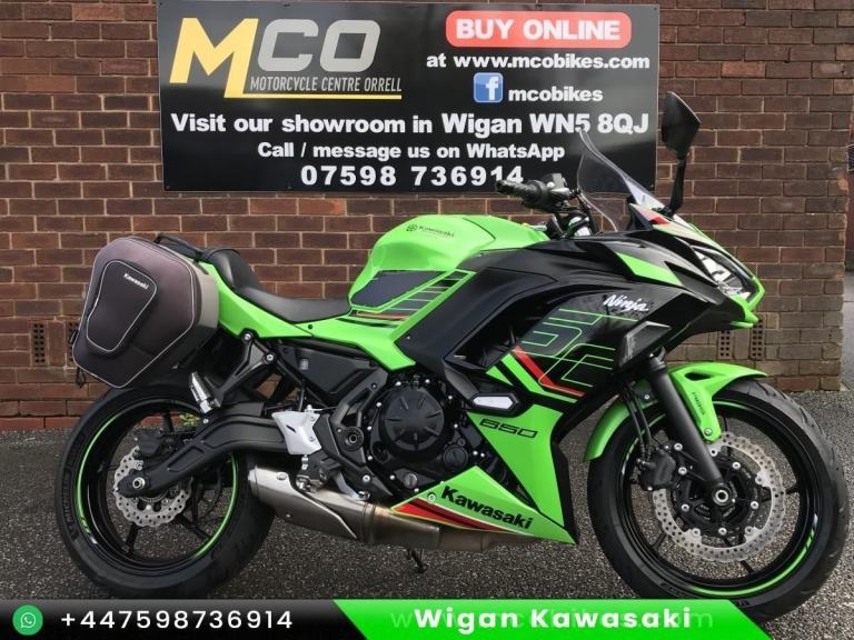 Kawasaki Ninja 650 Tourer 23reg 9960m FSH panniers screen tail tidy crash sli...