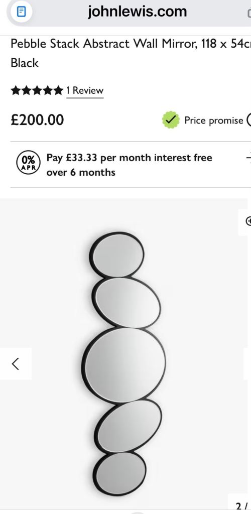 New John Lewis Mirror Large Wall Mirror Designer Mirror John Lewis Abstract Mirror  