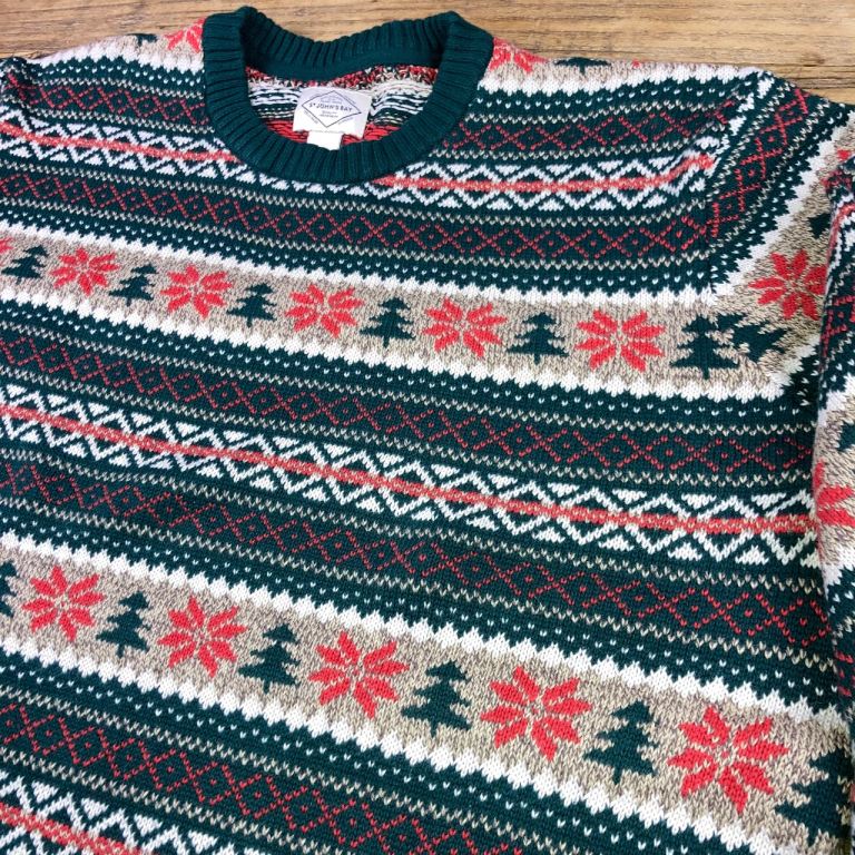 St John’s Bay Fair Isle Christmas Jumper Cotton Men’s XXL