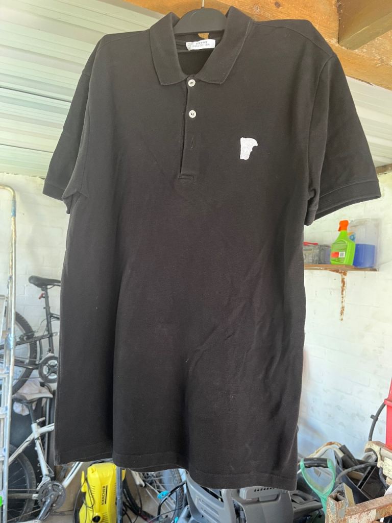 Versace Black Polo Shirt - Good Condition the Versace collection