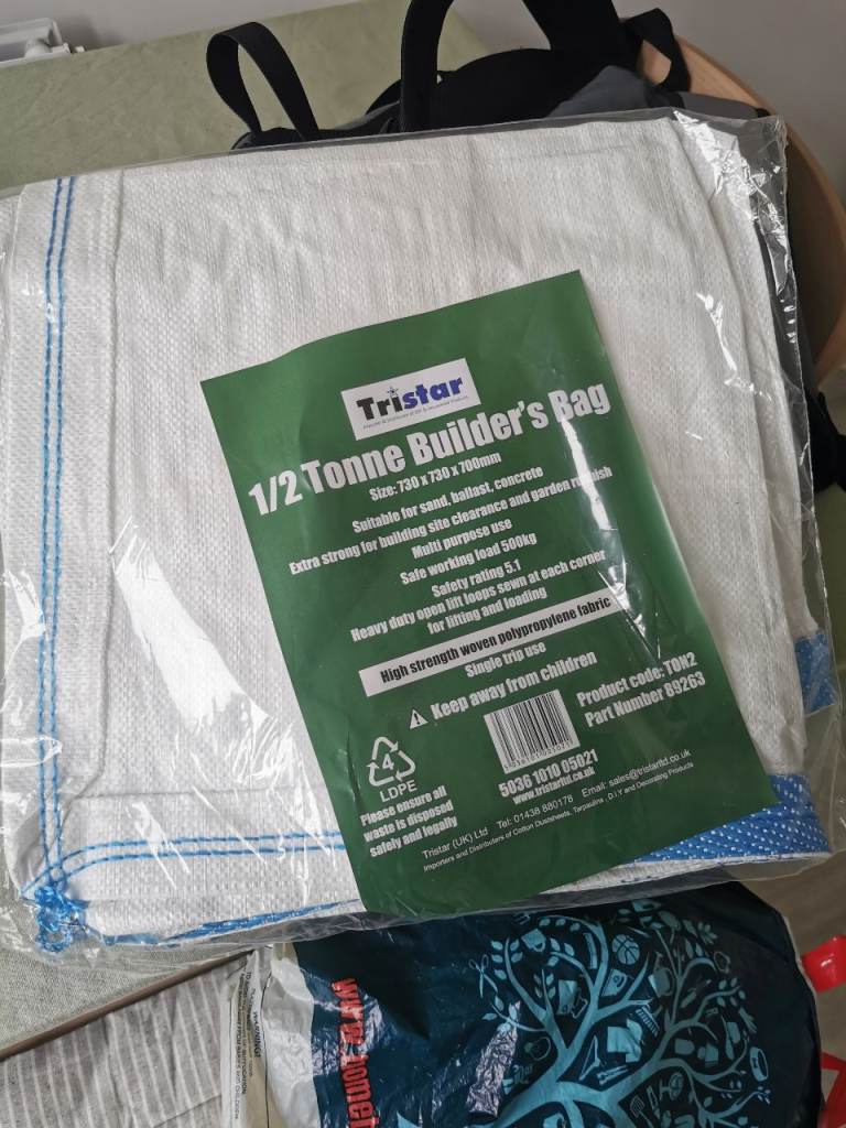 Half tonne builder bag