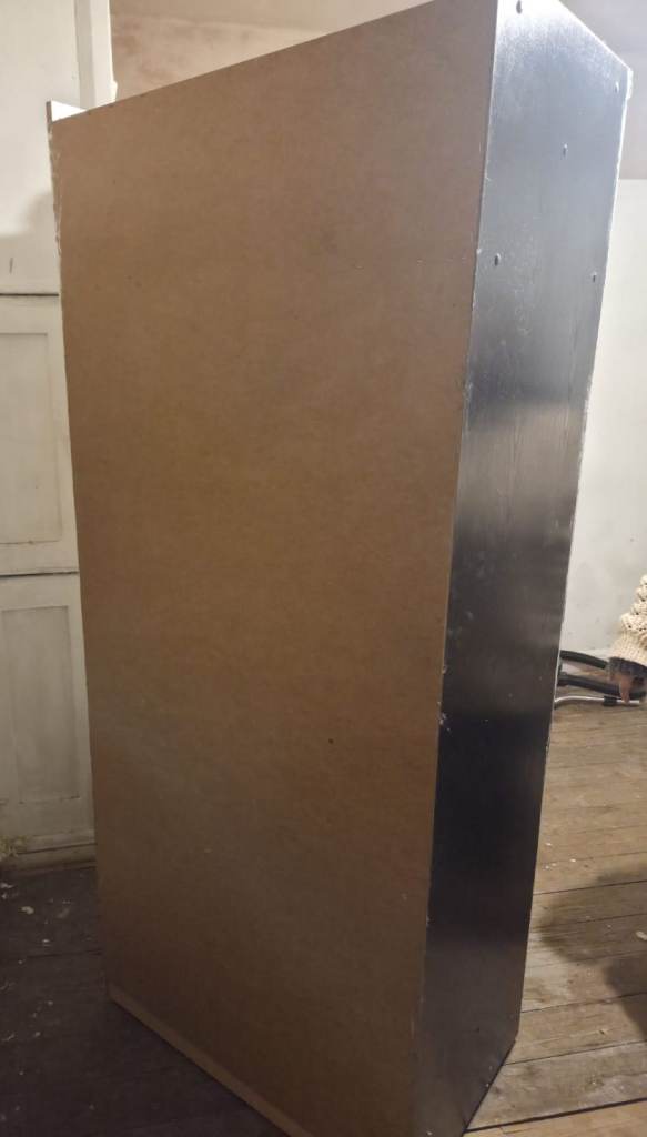 White painted wardrobe 