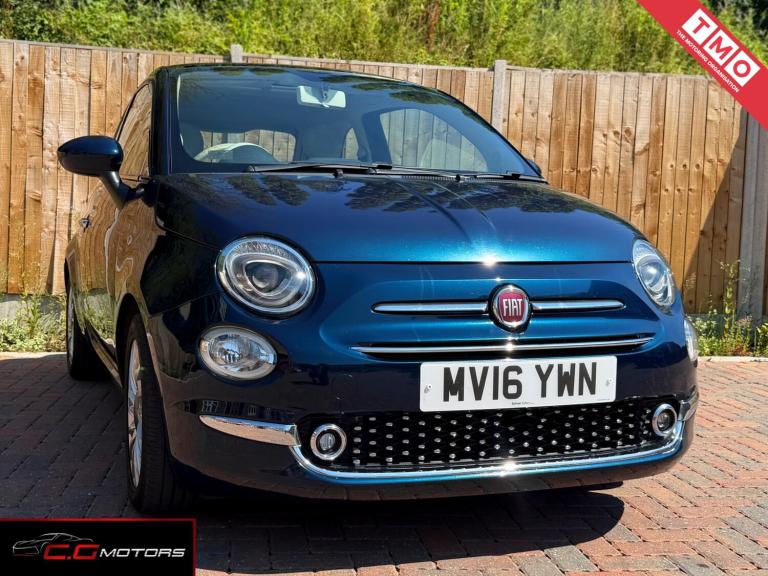 FIAT 500 1.2 500 My17 1.2 69hp Lounge Blue Manual Petrol 2016