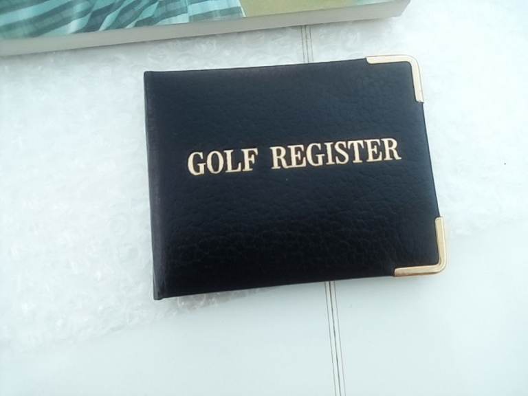 Brand new Golf register booklet. Hobbies & golf.