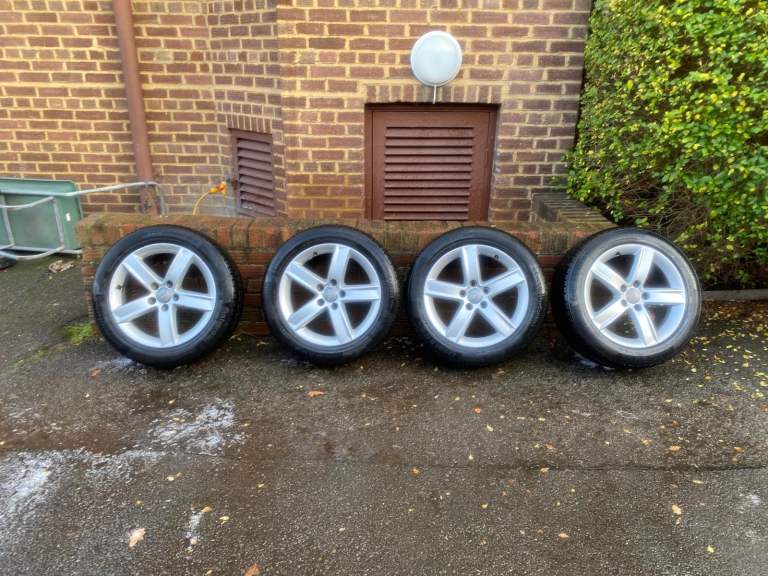 4 x Audi A6 Alloy Wheels 17 inch and Winter winter tires 225/50 (OEM 4F0071497G)