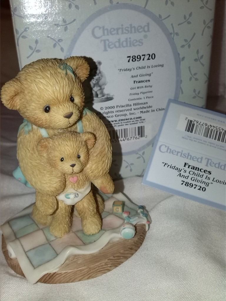 'Friday's child is loving and giving' ... Cherished teddies