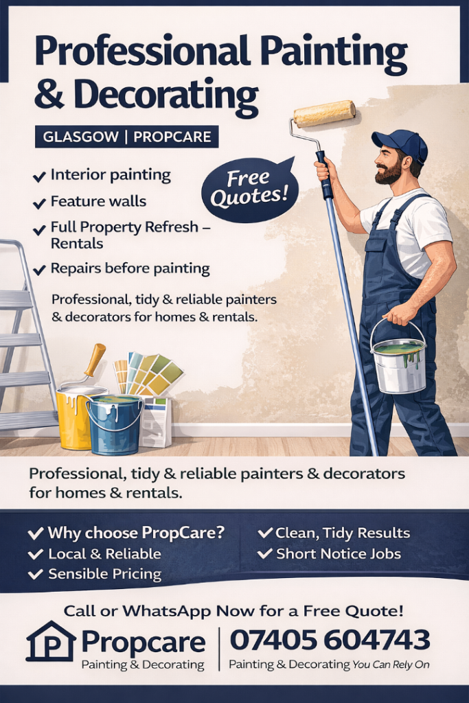 Professional Painting & Decorating – Glasgow | PropCare
