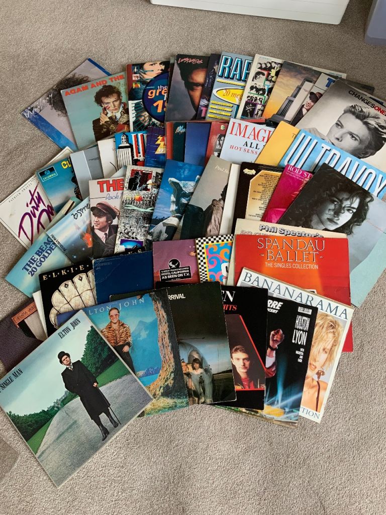 Massive 80s Vinyl Record Job Lot - 160+ Records (LPs, 12" & 7" Singles)