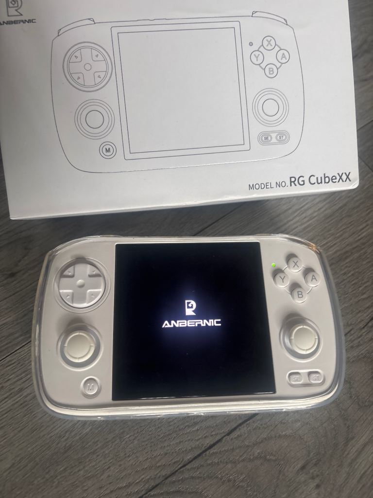 ANBERNIC RG CubeXX Handheld Console - White, As New