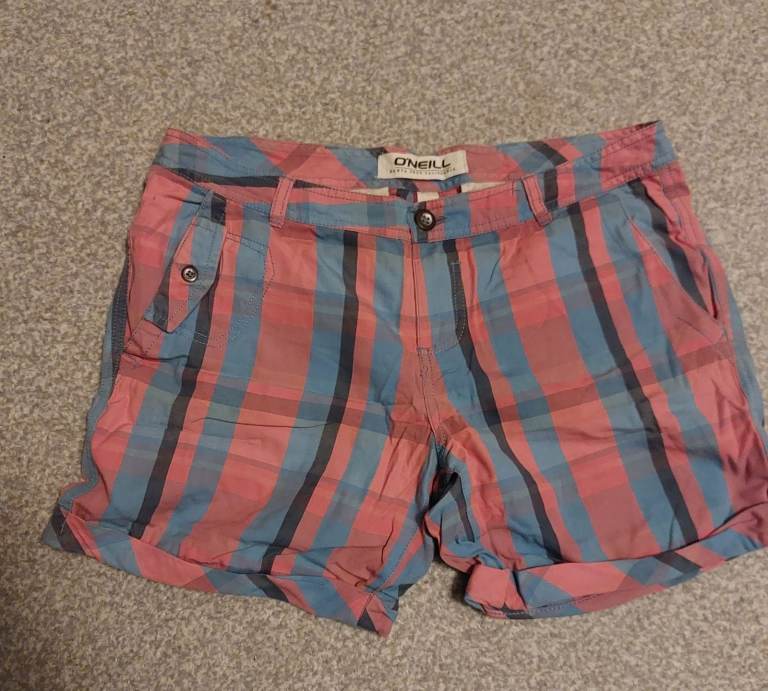 O’Neill Vintage Check Retro Board Shorts Size 28