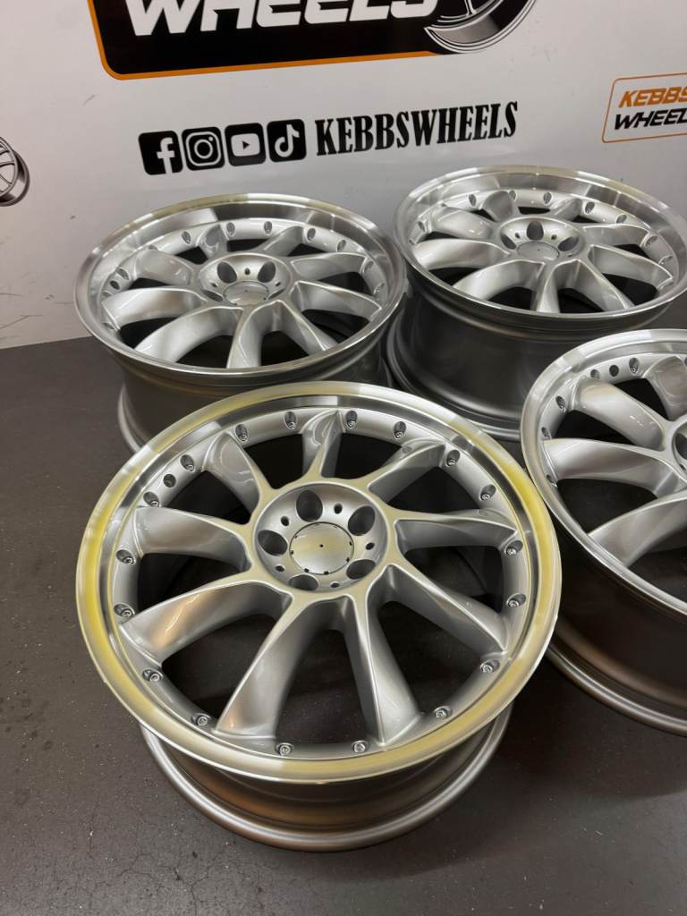 19" MERCEDES RETRO DEEP DISH STYLE ALLOY WHEELS C CLASS E CLASS S CLASS CLA A CLASS