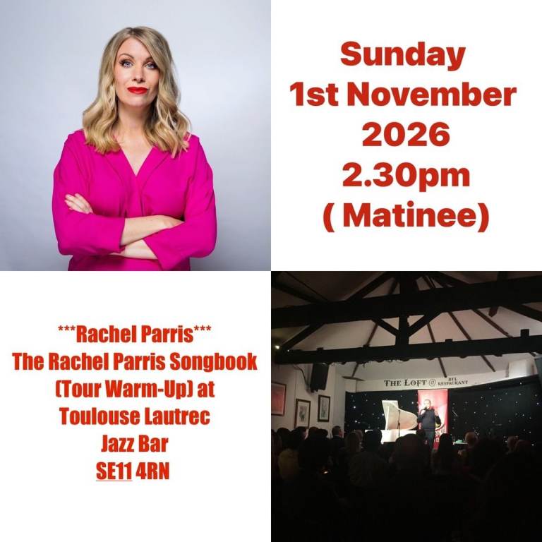 COLLYWOBBLERS COMEDY PRESENT RACHEL PARRIS - THE RACHEL PARRIS SONGBOOK UK TOUR PREVIEW