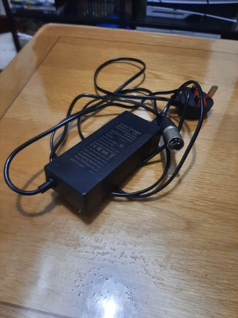 48v ebike 3pin lithium ion battery  charger