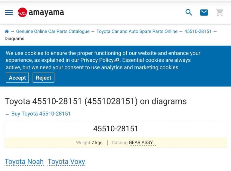 Toyota NOAH and VOXY MPV inner tie rod kit and steering bushes FEBEST TAB 543 and 0122 ZZR75