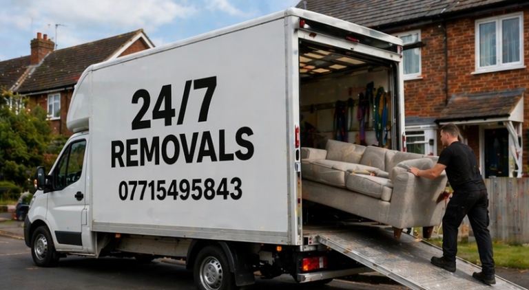 24/7 MAN & VAN HOUSE OFFICE REMOVALS MOVERS MOVING LUTON VAN HIRE RUBBISH CLEARANCE 