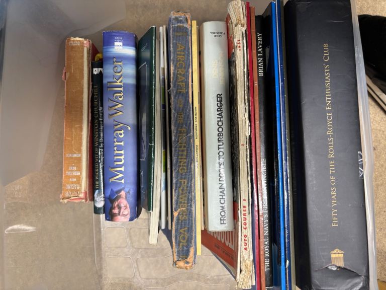 old motoring books. 