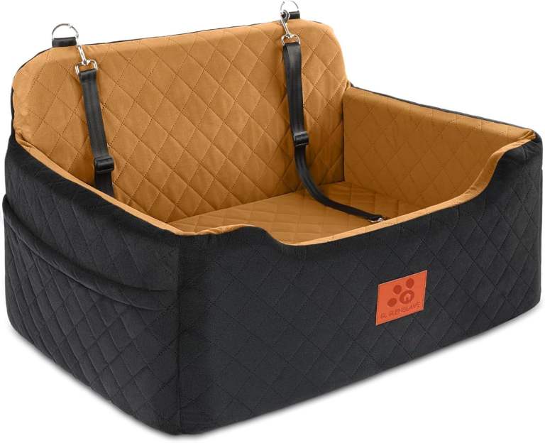 Small / Medium Dog Travel Car Seat with Safety Leashes. 